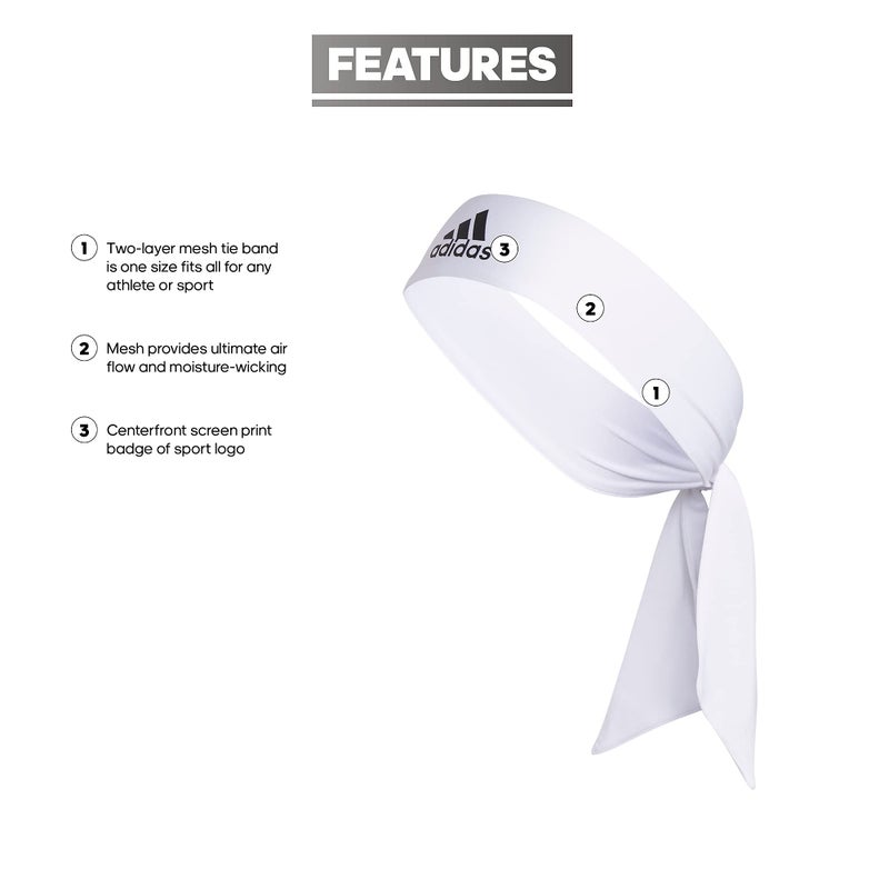 adidas Alphaskin Headband â€“ Performance Workout Ear & Sweat Band - Image 2