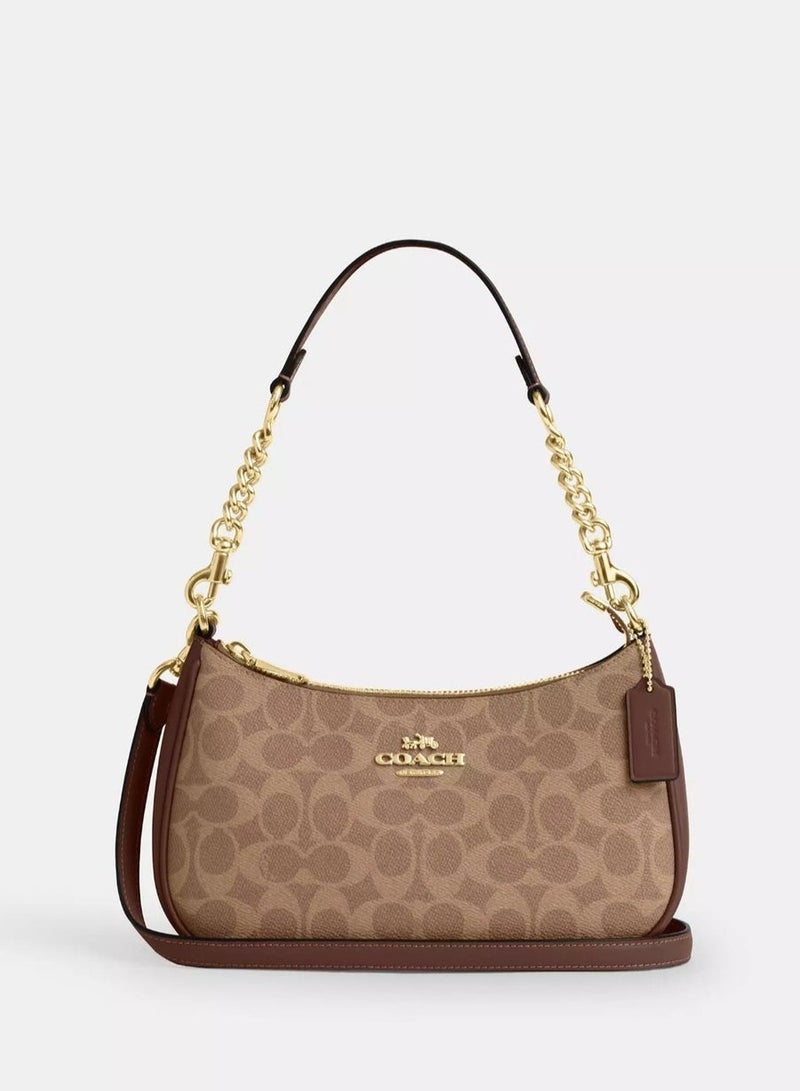 coachoutlet حقيبة كتف كوتش الكلاسيكية بشعار تيري - Image 1