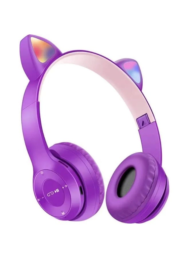 MZ 47 Light Cat Wireless Over-Ear Headphones  & Stereo Sound