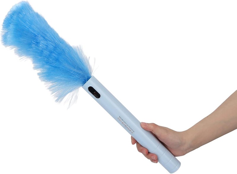 كلاراكو منفضة غبار كهربائية، منفضة غبار من الألياف الدقيقة لإزالة الغبار بالامتصاص الكهروستاتيكي لتنظيف المنزل والسيارة، منفضة غبار من الألياف الدقيقة بمقبض قصير لتنظيف الغبار وخيوط العنكبوت في جميع أنحاء المنزل (أزرق) - Image 3