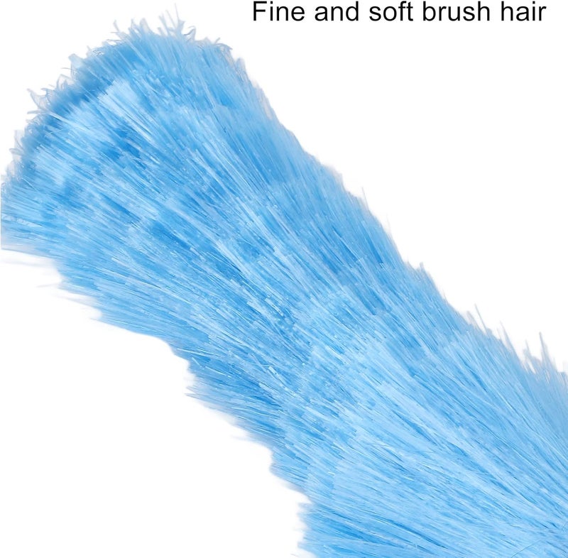 كلاراكو منفضة غبار كهربائية، منفضة غبار من الألياف الدقيقة لإزالة الغبار بالامتصاص الكهروستاتيكي لتنظيف المنزل والسيارة، منفضة غبار من الألياف الدقيقة بمقبض قصير لتنظيف الغبار وخيوط العنكبوت في جميع أنحاء المنزل (أزرق) - Image 5