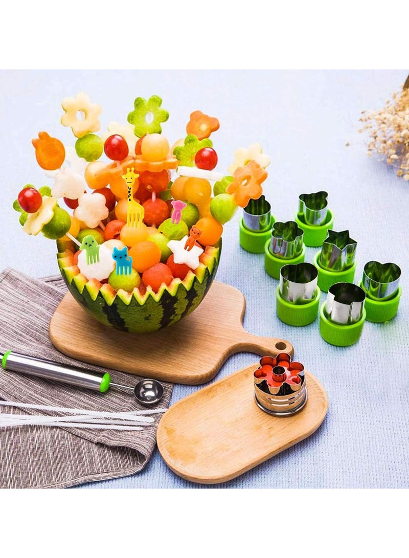 Snack attack مجموعة قطاعات الساندويتشات من سناك أتاك، 39 قطعة، للأطفال من جميع الأعمار، تحول الخضروات والفواكه والجبن والكعك إلى وجبات خفيفة ممتعة - أضفها إلى صندوق الغداء وصندوق البنتو، للأطفال الصغار من الأولاد والبنات  - Image 3