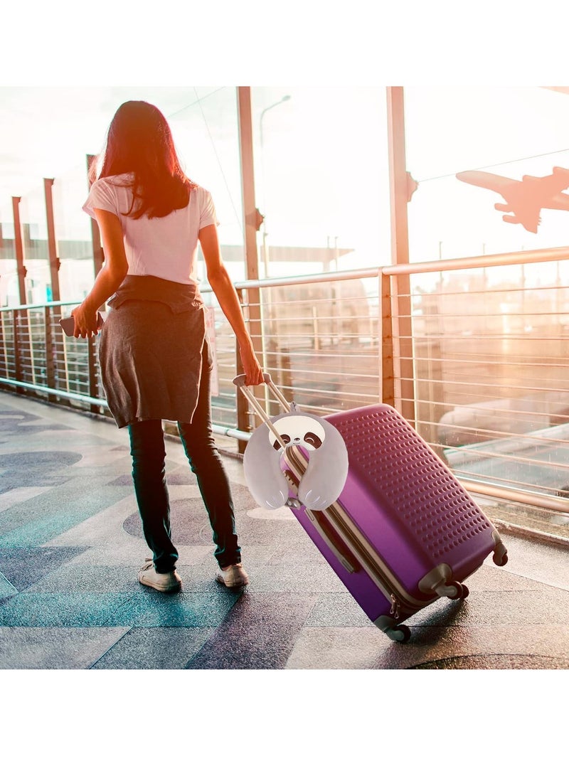 Generic Neck Pillow for Traveling, Neck Pillow Cartoon Cute for Kids Travel, Memory Foam Travel Pillow for Flight Airplane Headrest Sleep Sloth - Image 5