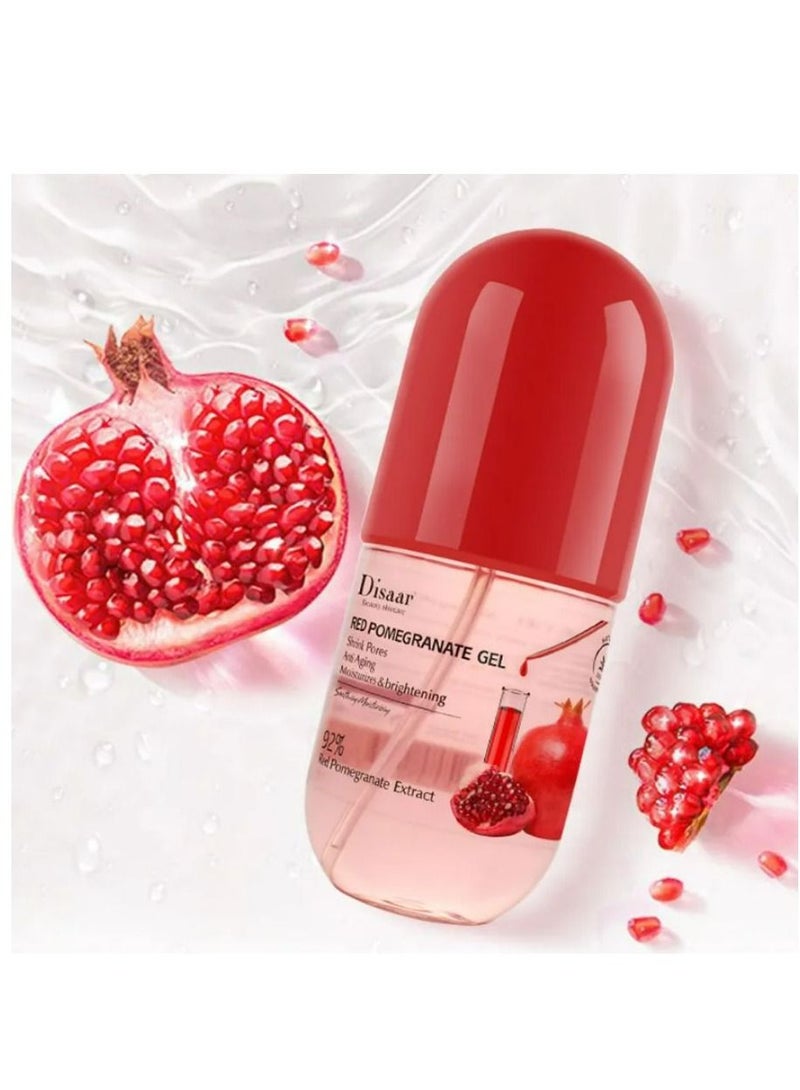 Disaar Face Gel 92% Red Pomegranate Organic Face Moisturizer Soothing Gel 280ML - Image 3