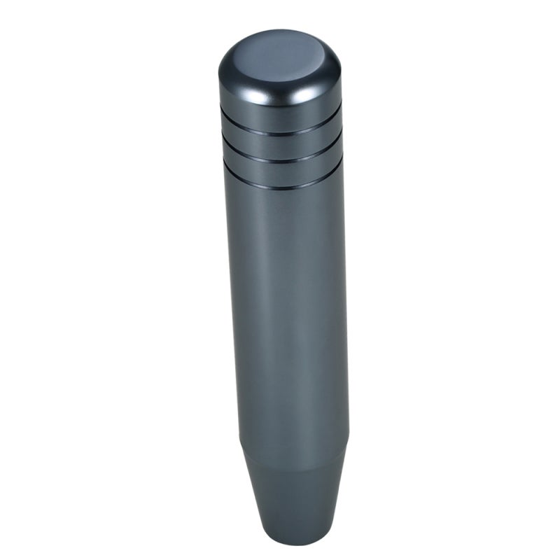 Car Gear Shift Knob: Grey Aluminum Universal Design - Ergonomic Driver-Fit With 3 Rubber Adapters (8mm, 10mm, 12mm) for Most Cars - Image 3
