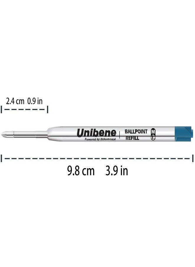 Unibene Parker Compatible Ballpoint Refills 12 Pack,1.0mm Medium Point-6 Black&6 Blue, Smooth Writing Replaceable German Ink Tactical Pen Refills for Parker Ballpoint/UZI Pen - Image 5