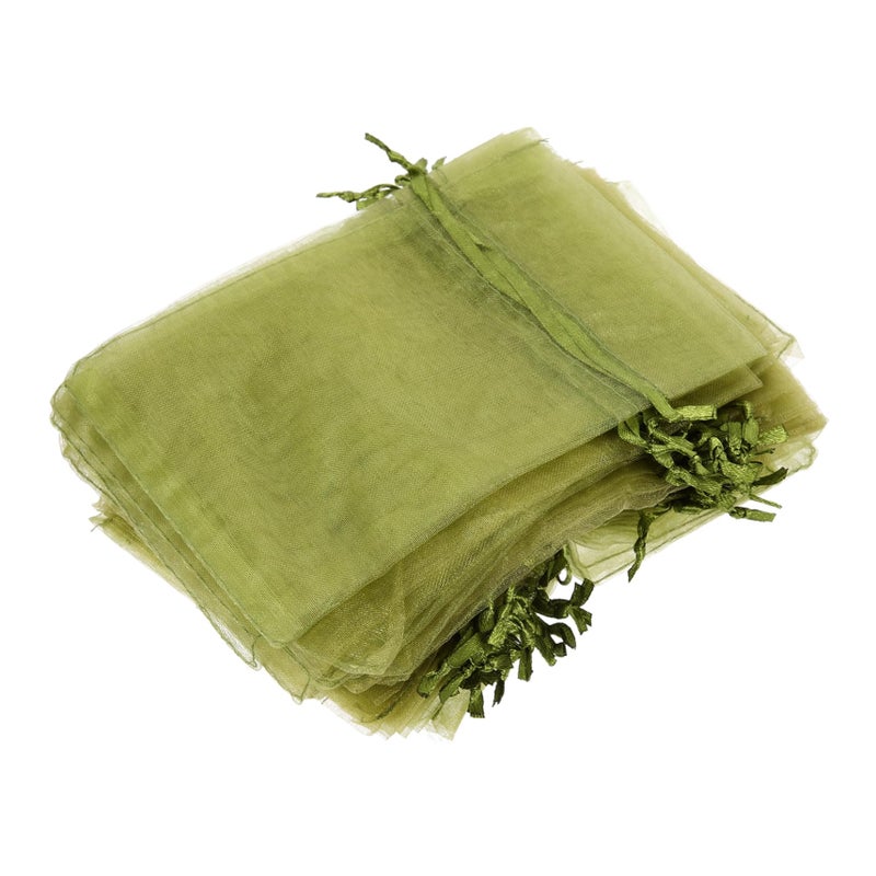 50Pcs Reusable Organza Mesh Drawstring Bags For Fruit Protection Garden Plants Flowers - Image 2