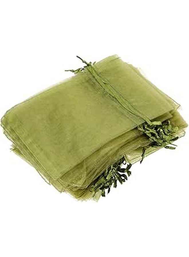50Pcs Reusable Organza Mesh Drawstring Bags For Fruit Protection Garden Plants Flowers - Image 1