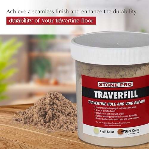Stone Pro Traverfill - Travertine Hole and Void Repair - 1 Pound - Dark - Image 2