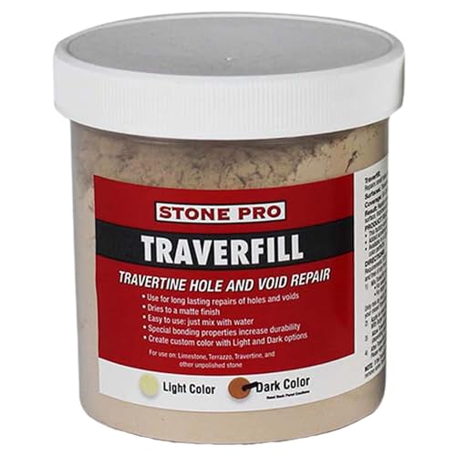 Stone Pro Traverfill - Travertine Hole and Void Repair - 1 Pound - Dark - Image 1