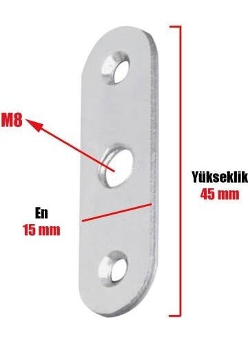 Bingo Foot Plate M8 45X15 mm (10 Pieces) - pzsku/ZD497342E0E378F59FEABZ/45/_/1730564119/44cc482c-b822-4d52-af2c-438280e342c9