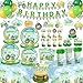 Yingoto 201Pcs Tractor Birthday Decorations Tableware Set Tractor Party Decorations Include Banner Plates Tablecloth and Cake Toppers Etc for Tractor Birthday Party Supplies Serves 25 Guests - Image 3
