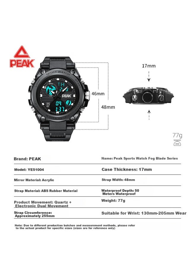 Peak Steel Watch Face | Sports Digital Watch For Primary, Middle And High School Students, Exams, Men And Women, Luminous, Waterproof, Shockproof, Alarm Clock, Timer, Stopwatch, Multifunctional, Birthday Gift For Children 6-12 Years Old - Image 3
