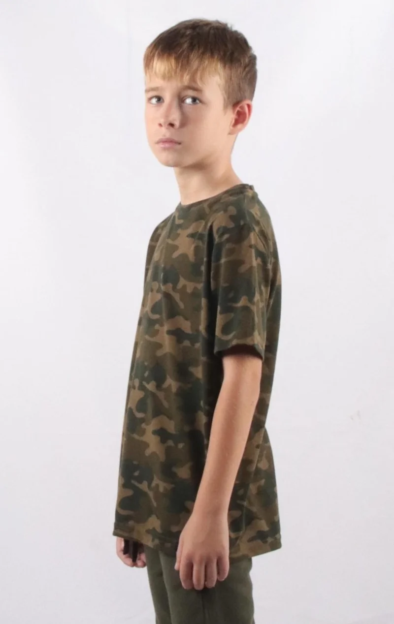الكسندر جاردي Camouflage Patterned Kids T-Shirt C23-906 00