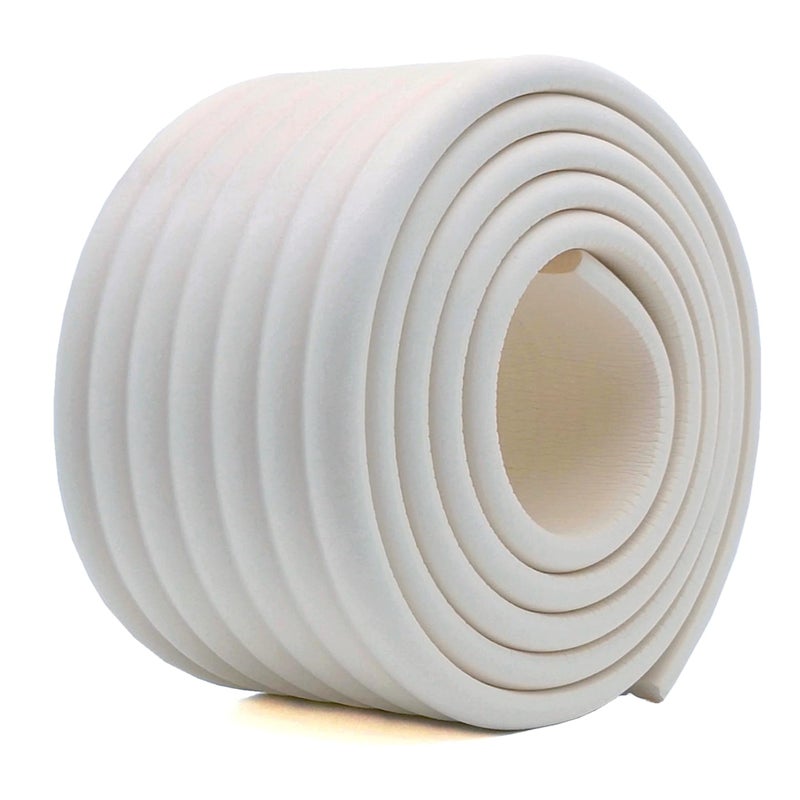 M2cbridge Multifunctional Edge and Corner Guard Coverage Baby Safety Bumper DIY 65 Ft Rice White