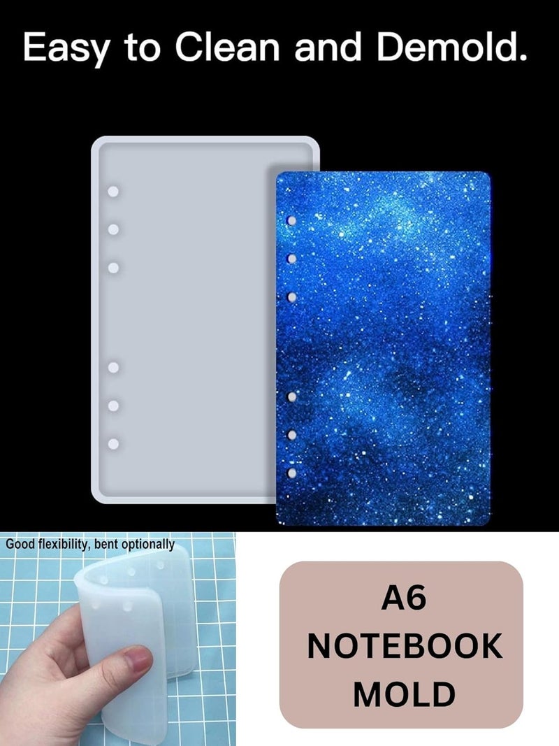 Snoogg Snoogg Pack of 1 Silicone Mold A6 Size Notebook Cover for Epoxy Resin Casting Resin Art for Home Decor, DIY Crafts Project and Handmade Personalized Customize Gifts  - Image 3