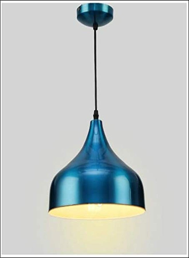 Weldecor ® Antique Aluminum Pendant Lamp for Hotel/Drawing/Dining/Bedroom Fancy Light (Blue).