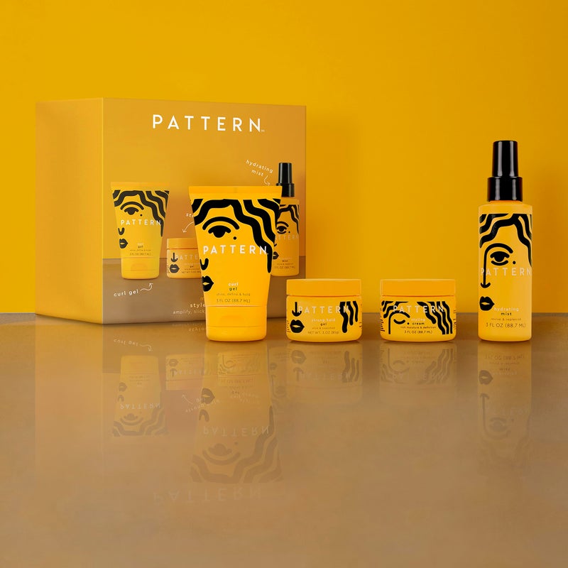 PATTERN Beauty Mini Stylers Kit 3 fl oz. - for Curly, Coily & Tight Textured Hair - Includes Hydrating Mist, Curl Gel, Styling Cream & Strong Hold Gel - Image 3