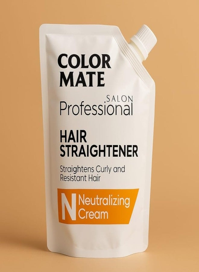 COLOR MATE Professional Straightening Cream 120ml + Neutralizer Cream 120ml | Salon-Quality, Frizz-Free Hair - Image 4