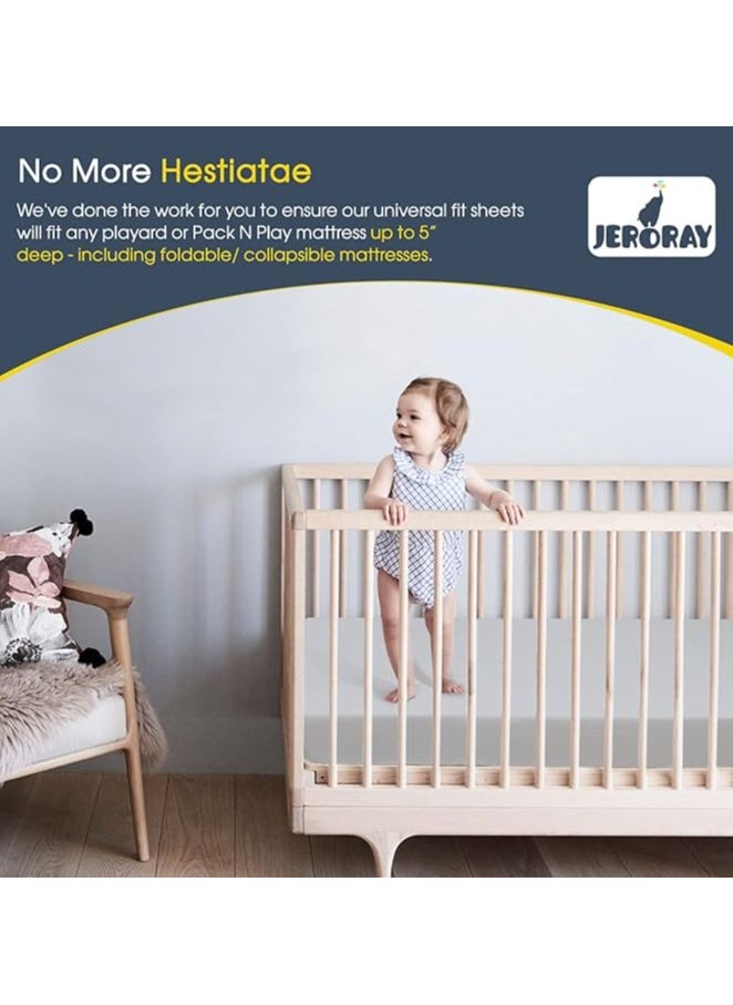 Moro Moro Soft & Breathable Mini Crib Sheet – 100% Cotton  - Image 3