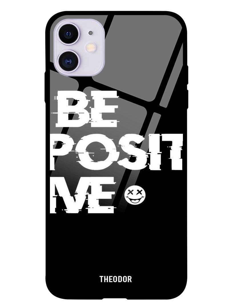 Theodor Protective Tempered Glass Case Cover IPHONE 12 6.1  Be Positive - Image 1