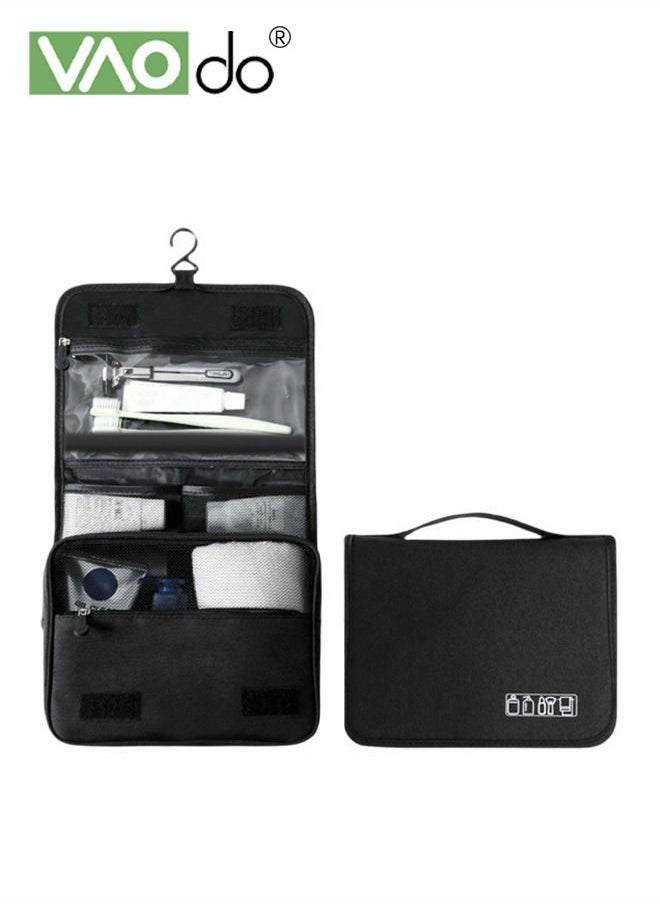 VAOdo Multifunctional Hanging Toiletry Wash Bag Wet and dry separation Portable Large-Capacity Storage Travel Bag Waterproof Wash Bag with Hook Multifunctional Hanging Toiletry Wash Bag Wet and dry separati  - Image 1