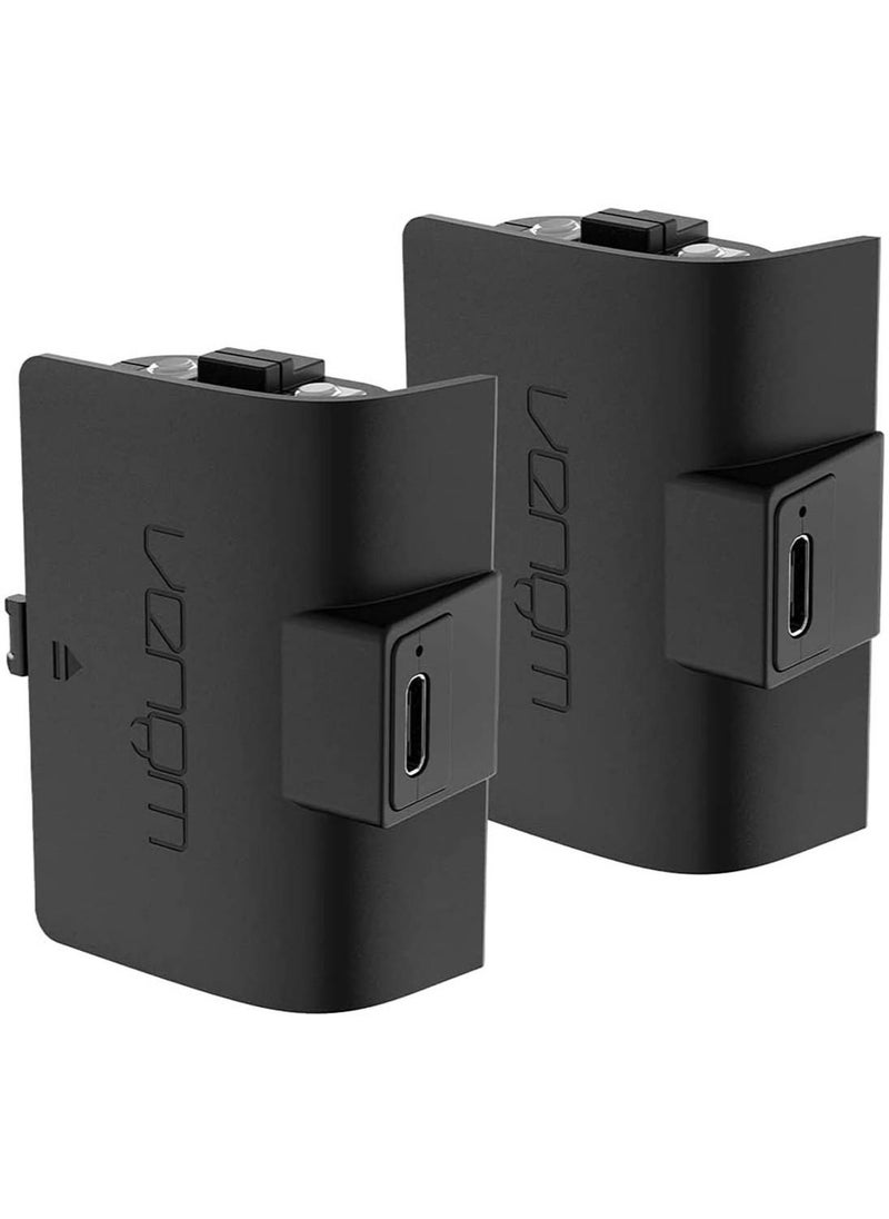 Venom - Rechargeable Battery Twin Pack High Capacity 1100mAh Black Xbox Series X & S/Xbox One - Image 1