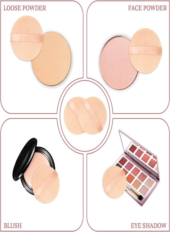 Aternal Powder Puffs for Face Powder, Makeup Sponge Puff for Powder Foundation Velour Powder Puff Pure Cotton Powder Applicator Cotton Cosmetic Powder Makeup Puffs Pads with Ribbon, 10 Pieces - Image 5
