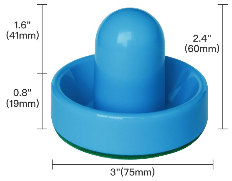TYRDAN New Air Hockey Pucks and Paddles - Rechargeable Floating Air Hockey Pucks for Any Flat Surface, Include a Charging Cable and Electronic Rechargeable Mini Air Hockey Pucks, 2 Air Hocky Strikers - Image 4