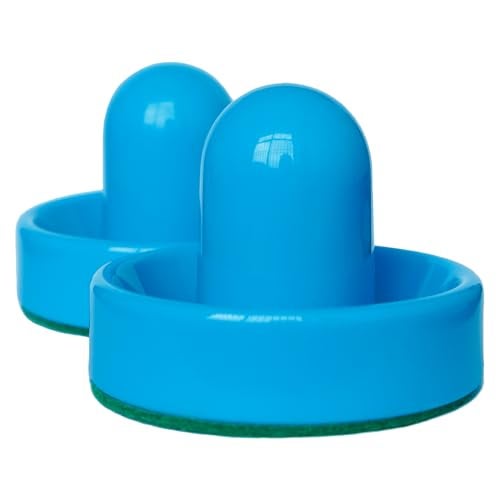 TYRDAN New Air Hockey Pucks and Paddles - Rechargeable Floating Air Hockey Pucks for Any Flat Surface, Include a Charging Cable and Electronic Rechargeable Mini Air Hockey Pucks, 2 Air Hocky Strikers - Image 5