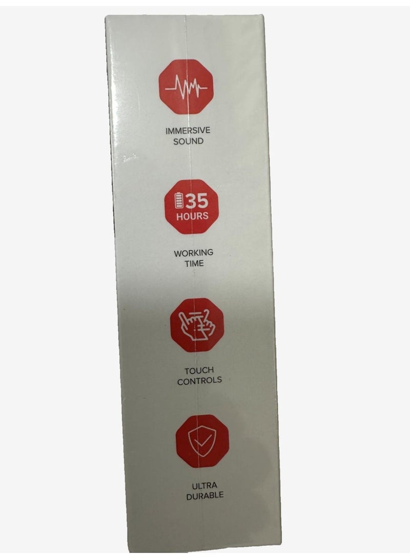 Trands Dual Noise Cancellation Wireless Earbuds model: TWS-T5 - White - Image 4