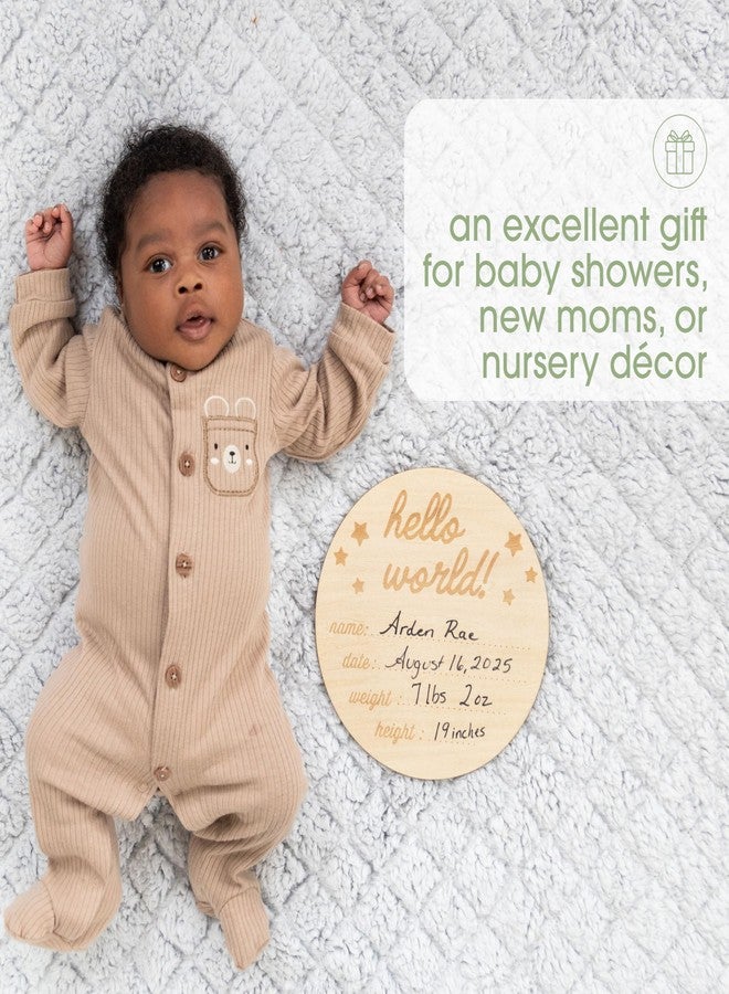 Pearhead Hello World Milestone Blanket and Prop, Baby Monthly Milestone Updates, Growth Blanket with Photo Posing Props, Ideal, Perfect Newborn Gift and Nursery Decor - Image 5