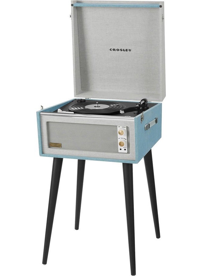 Crosley CR6233F-TN Dansette Bermuda بلوتوث داخل/خارج مشغل اسطوانات فينيل محمول مع مدخل Aux-in, Tourmaline - Image 3