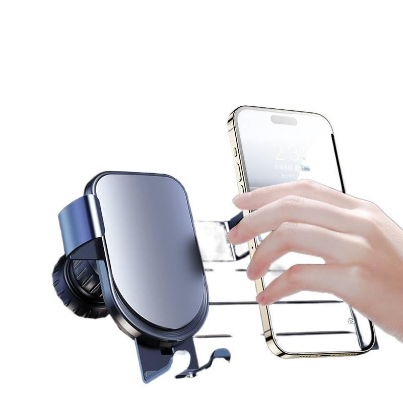 حامل جوال للسيارة باللون الأسود مع تثبيت على فتحة التكييف ودوران 360 درجة لـمناسب لمعظم الهواتف للسفر للمكتب لترتيب الأغراض - Image 2