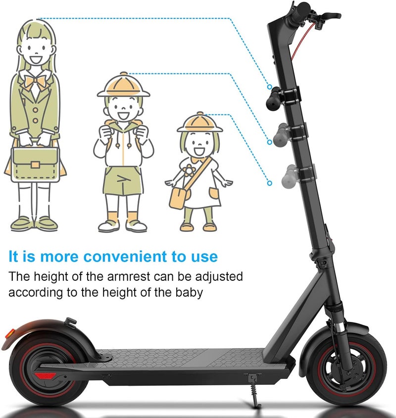 Ainiv Child electric scooter armrest, child safety handrail grip bar non-slip adjustable electric scooter handlebar accessories for Xiaomi M365/Pro - Image 3