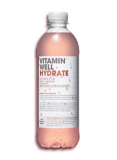 Vitamin Well Vitamin Well Hydrate Rhubarb/Strawberry 500ml  - Image 1