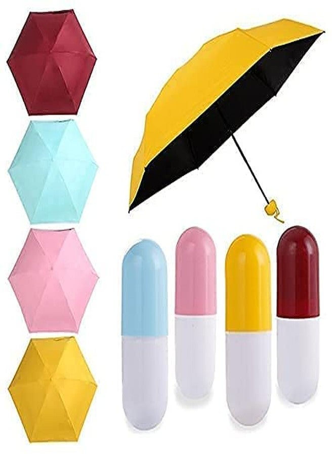 EXPORTTANZA Nylon Capsule Shape Umbrella For Man and Woman (multi color) - Image 1
