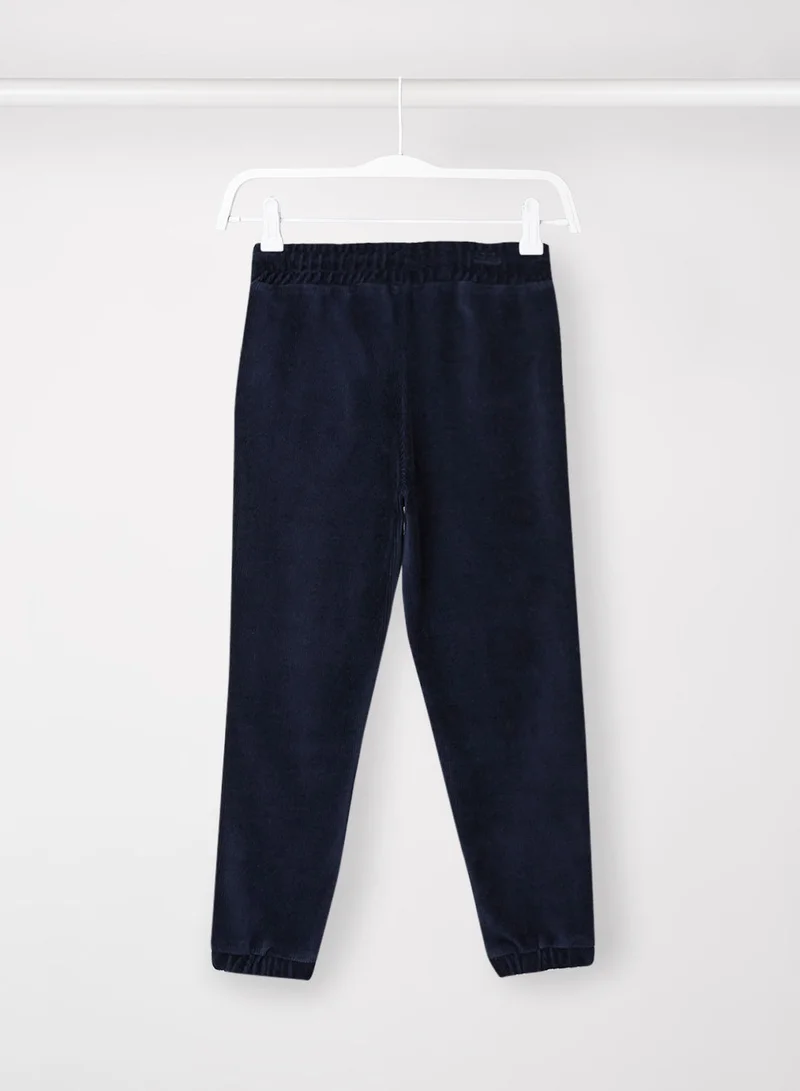 تومي هيلفيغر Corduroy Velour Logo Tape Joggers