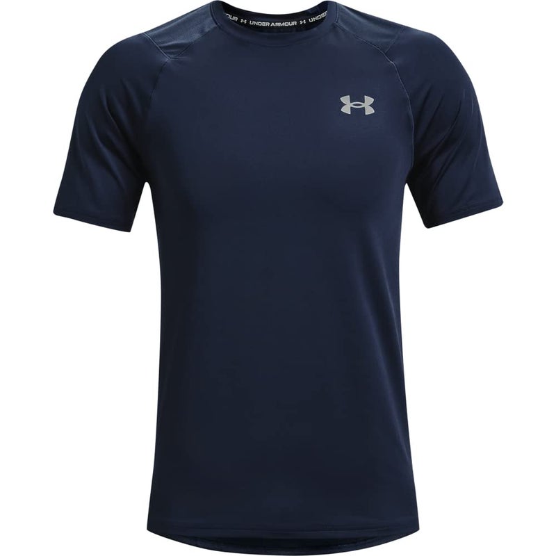 Under Armour Men's Raid 2.0 Short Sleeve T-Shirt, Academy Blue (408)/Mod Gray, X-Large - Image 1