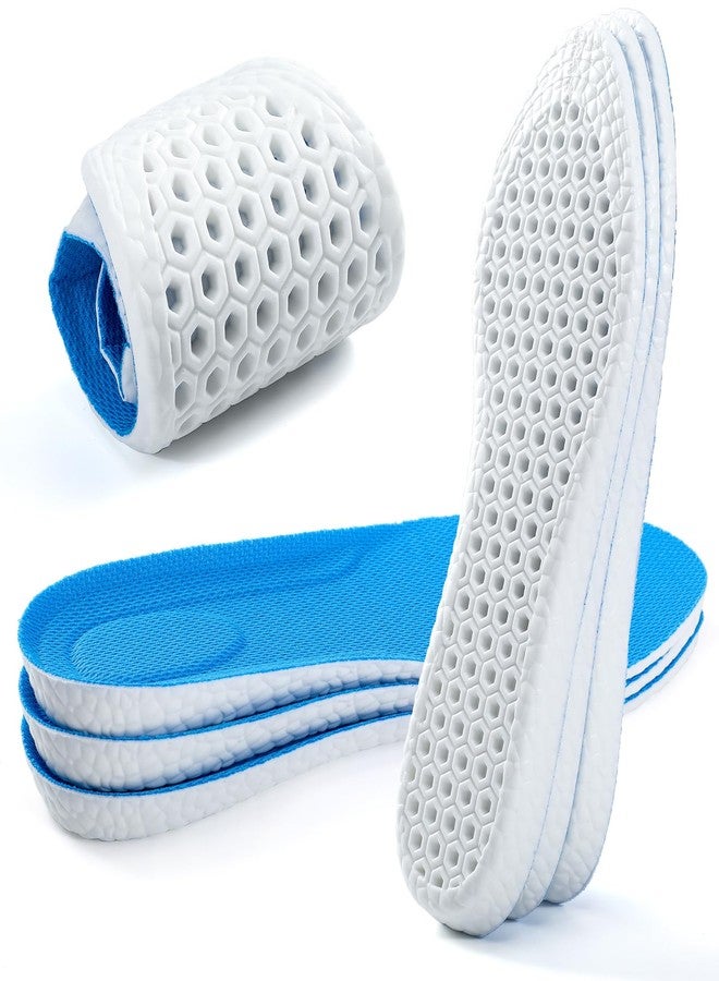 XINIFOOT نعال رياضية قابلة للتهوية وممتصة للصدمات من XINIFOOT، 3 أزواج، للرجال والنساء، نعال بديلة مرنة وناعمة لأحذية الجري (مقاس L للرجال 9-10.5 / للنساء 11-12.5) - Image 1
