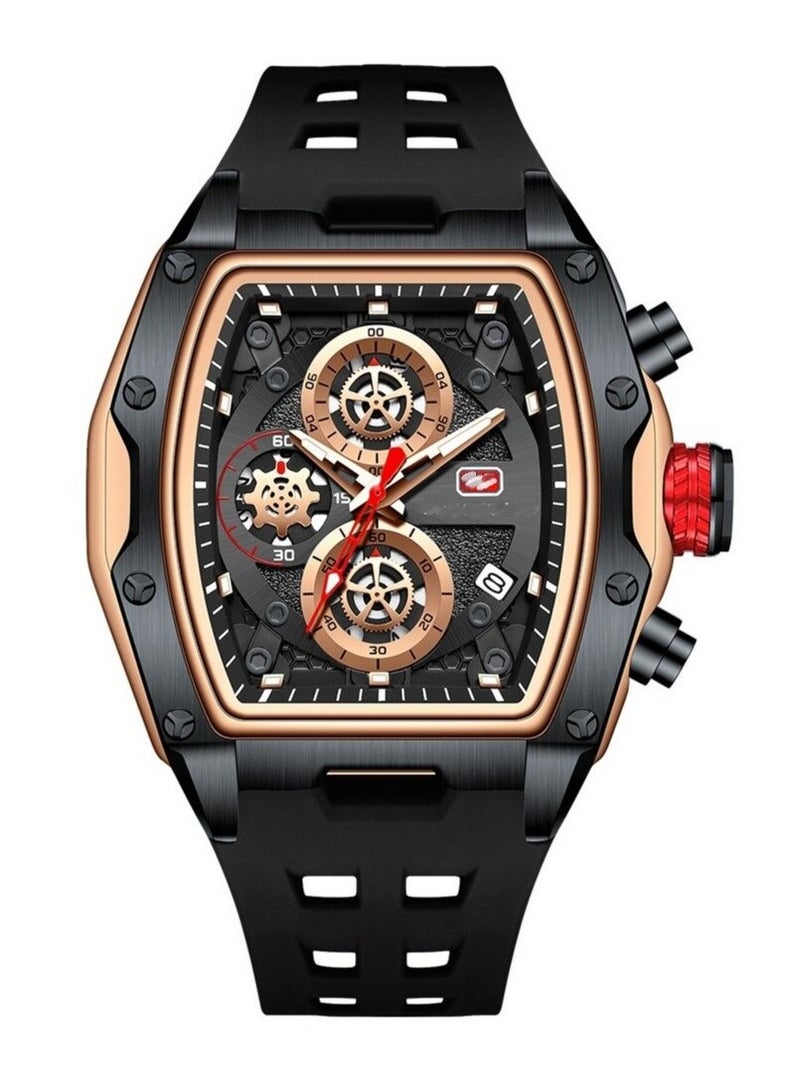 Wristwatch Fashion Hollow Big Dial Luminous Waterproof Sport Analog Quartz Business Mens Watches - Image 1