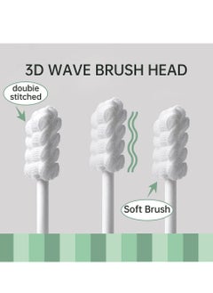 MIXDE Baby Tongue Cleaner, Baby Toothbrush, Toothbrush Infant Upgrade Gum Cleaner with Paper Handle for Babies Soft Gauze for 0-36 Month Baby [60-Pack]  - Image 2