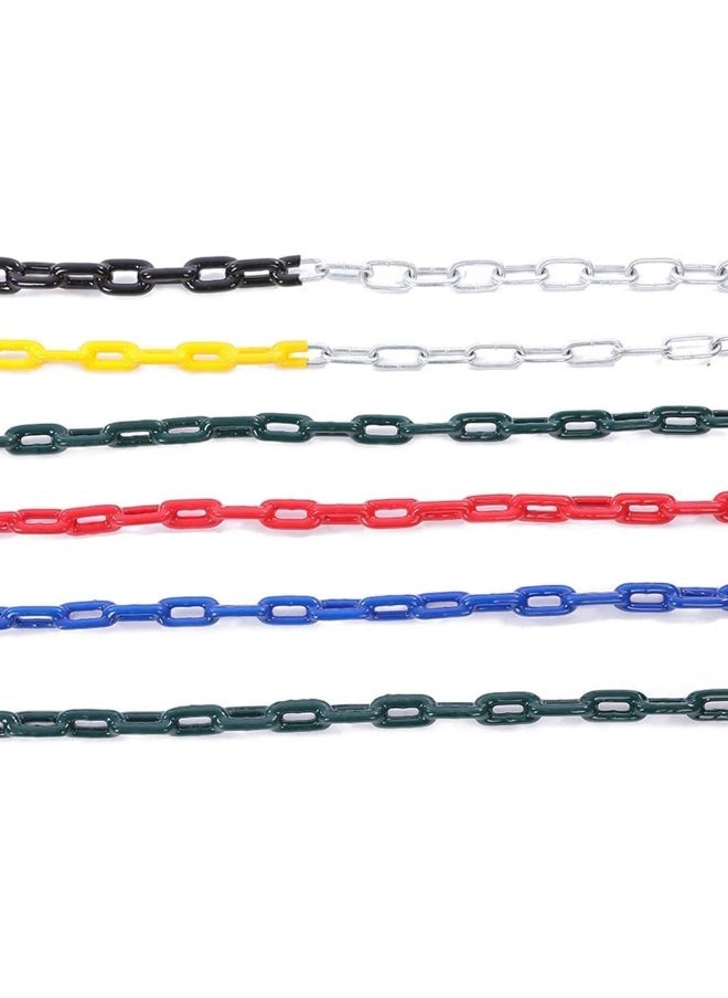 Rainbow Toys - RBW TOYS Swing Chains 2pcs Fully Coated with 4 Free Quick Links Anti-Rust Iron Link Chains 1.5M for Playground Swing Seat Support 660 Lb Accessories & Replacement - Image 1