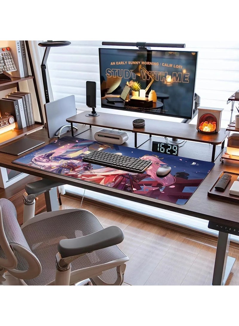 general Genshin Mouse Pad XXL, Genshin Gaming Mouse Pad, Genshin Mouse Pad Anime, Genshin Gaming Pad, Gaming Large Mouse Pad, Genshin Fan Mouse Pad (80 x 30 cm) - Image 5