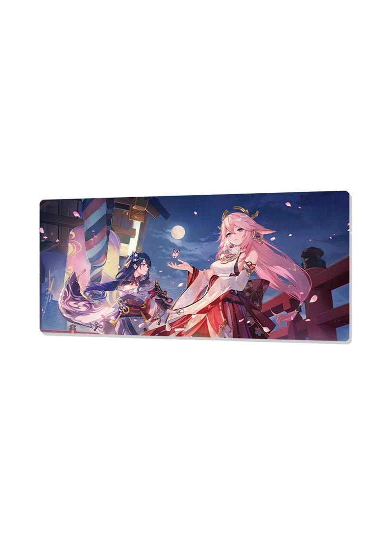 general Genshin Mouse Pad XXL, Genshin Gaming Mouse Pad, Genshin Mouse Pad Anime, Genshin Gaming Pad, Gaming Large Mouse Pad, Genshin Fan Mouse Pad (80 x 30 cm) - Image 1