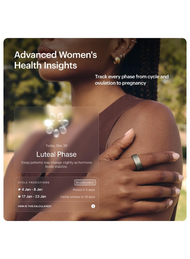 Ultrahuman Ring AIR - Advanced Sleep-Tracking Wearable, HRV & Temperature Monitoring, Track Workout, Movement & Recovery, Water Resistant, 6 Days Battery Life(Size 13) - Image 4