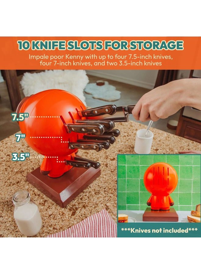South Park Surreal Entertainment South Park Kenny 10-Slot Knife Block Holder | Freestanding Kitchen Storage Organizer, Space-Saving Cutlery Display | 9 x 10 x 14 Inches - Image 5