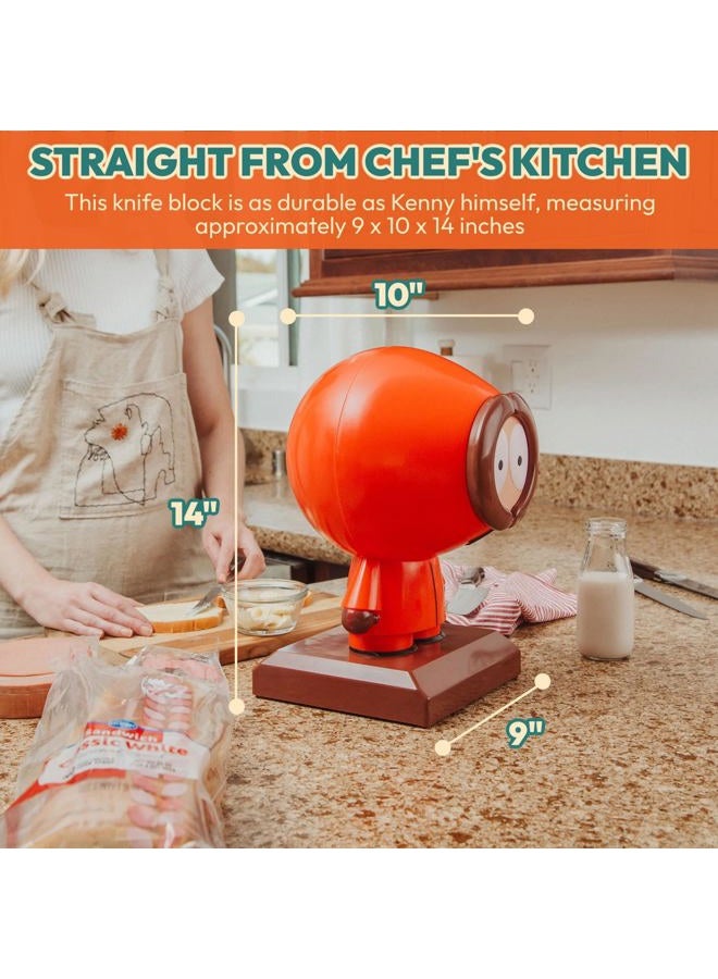 South Park Surreal Entertainment South Park Kenny 10-Slot Knife Block Holder | Freestanding Kitchen Storage Organizer, Space-Saving Cutlery Display | 9 x 10 x 14 Inches - Image 4