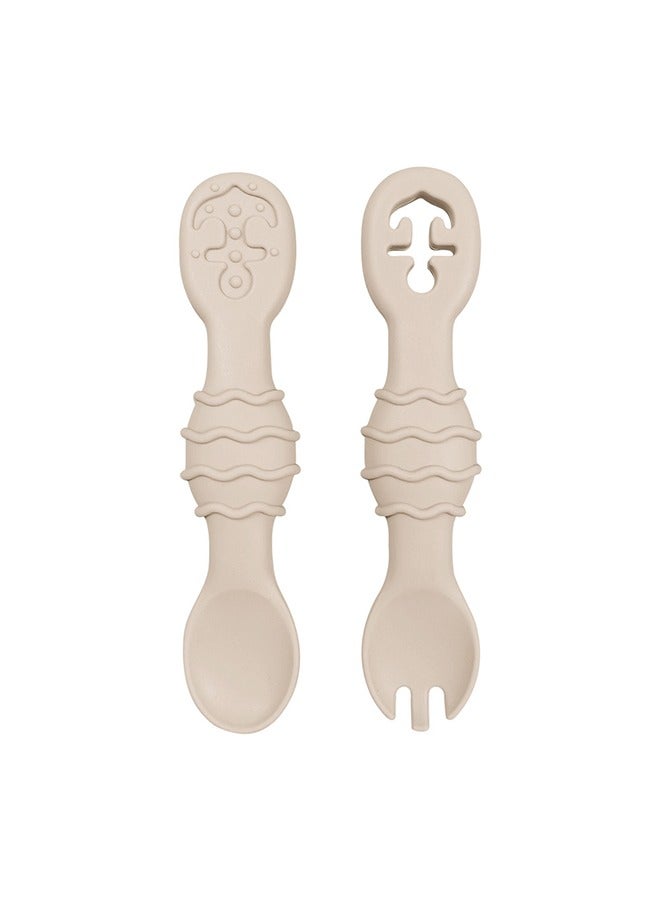 طقم أدوات مائدة سيليكون للأطفال 16 قطعة - Image 3