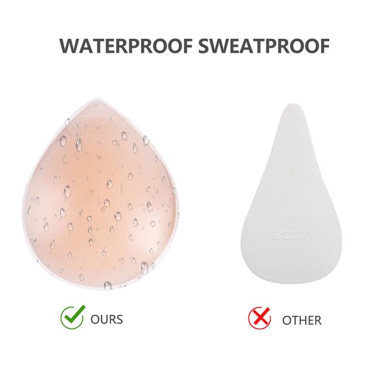 Nipple Patch: Drop-shaped, Skin Tone, Waterproof, Non-irritating, 2-in-1 Private Part Protector for Sensitive Skin, Daily & Swim Use - Image 2